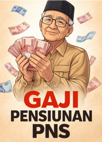 gaji pensiunan pns januari 2026