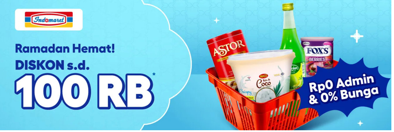 promo belanja di indomaret pakai kredivo