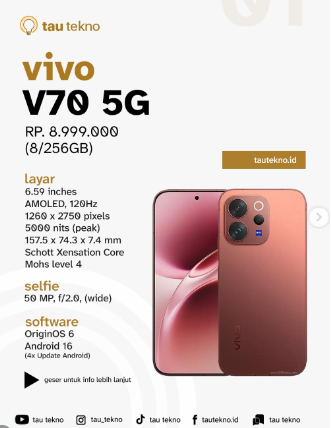 vivo v70 5g